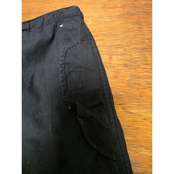 Aeropostale Women's M Black Parachute Pants Cargo Style Pockets Alt Goth Grunge - Picture 7 of 11